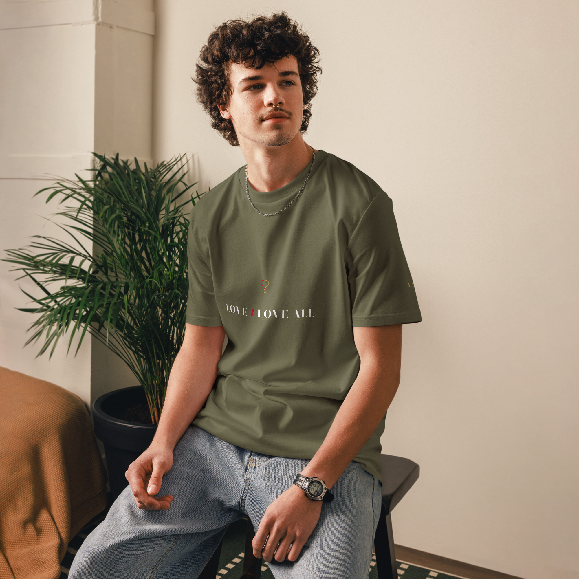 Classic Logo Tee — Khaki