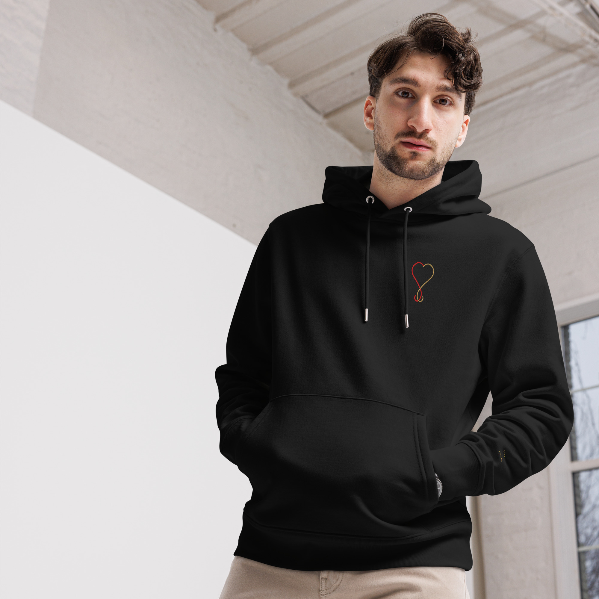 LILA Hoodie — Black Front